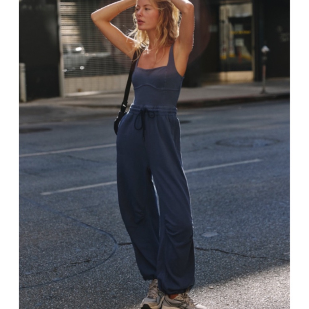 SOLD Free People Movement Blue InBound Onesie Size M